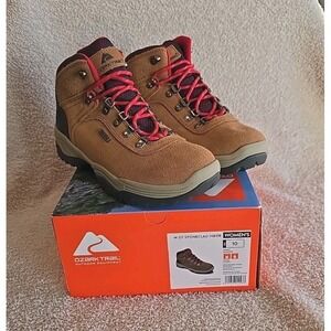 NEW Ozark Trail Women's Waterproof Stoneclad Hiker Boots Wheat Color Sz 10 Suede